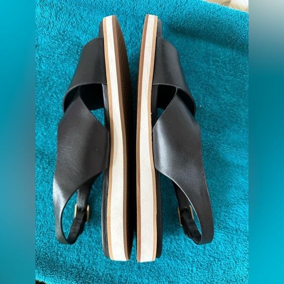 Cole Haan's Grand Series Mira Crossband Sandals, Black Leather Womens Sz 7b - Picture 8 of 9